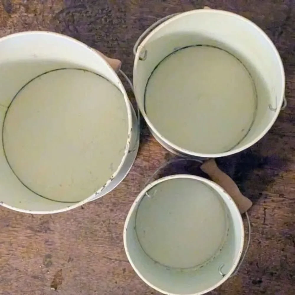 Nantucket Aspen Co. Metal Buckets - Set of 3
